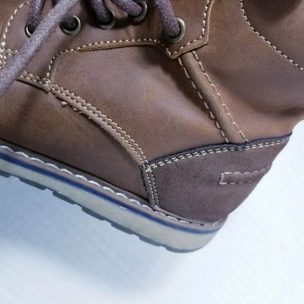 ASHFORD HAYES BOY'S BROWN BOOTS SIZE 13